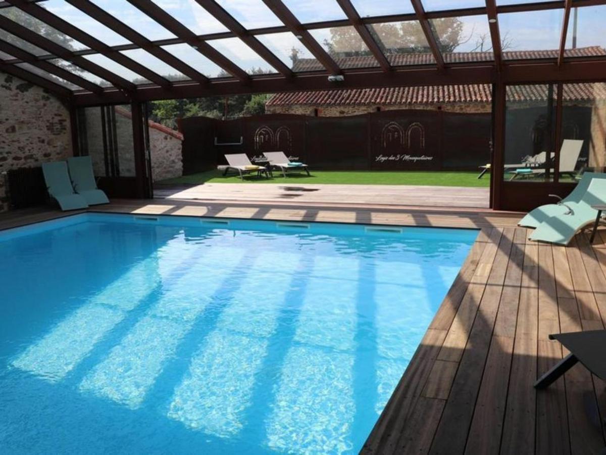 Gite 18Eme Renove Avec Piscine Couverte, Terrasse, Loisirs Et Wifi - 6 Pers. - Fr-1-426-432 Les Herbiers Ngoại thất bức ảnh